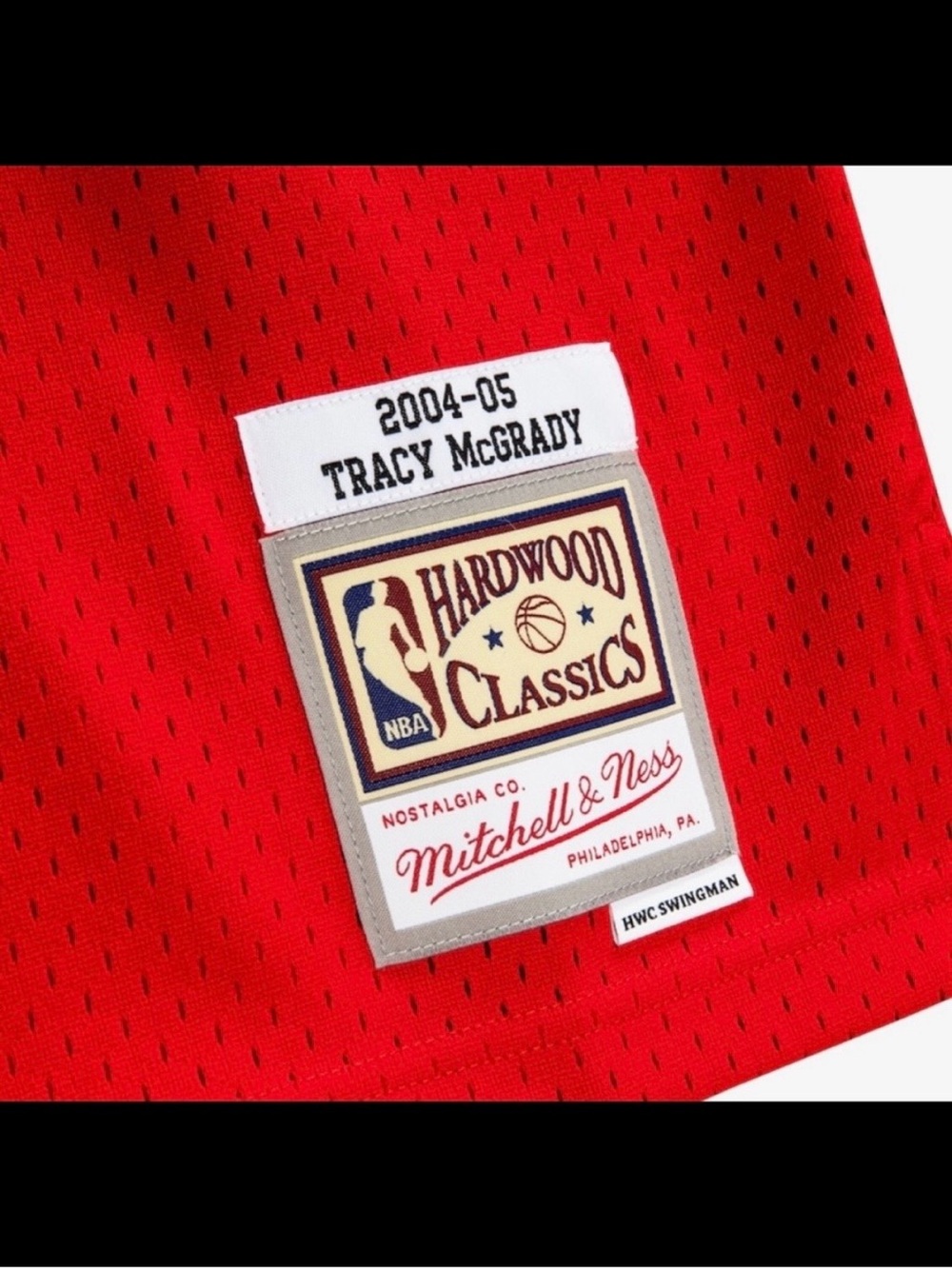 Houston Rockets Red No. 1 Tracy McGrady Retro Sewn Throwback HWC NBA Jersey - Picture 9 of 10